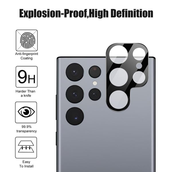 SKALO Samsung S23 Ultra 3D Karkaistu Lasi kameroille