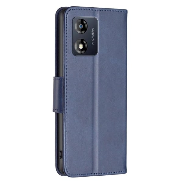 SKALO Motorola Moto E13 4G Lompakkokotelo PU-nahkaa - Sininen