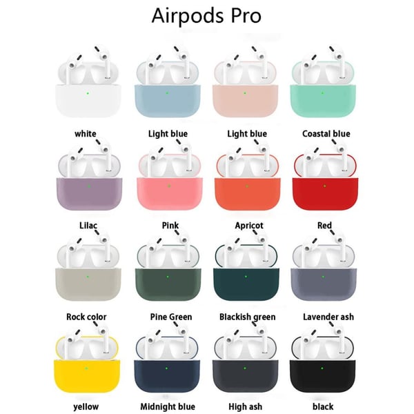 SKALO AirPods Pro Ultratyndt silikone Cover - Sort