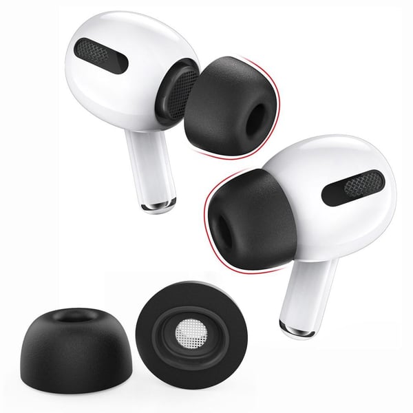 AHASTYLE AirPods Pro 1/2 Ørepropper med Memory Foam Sort - Small