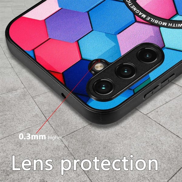 SKALO Samsung A14 4G/5G Motiv Cover med magnetisk ring - #2