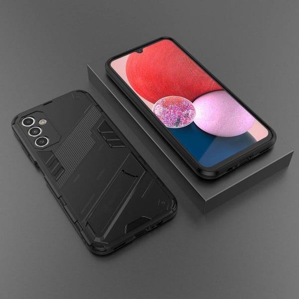 SKALO Samsung A14 4G/5G Hybrid BIBERCAS Cover - Sort