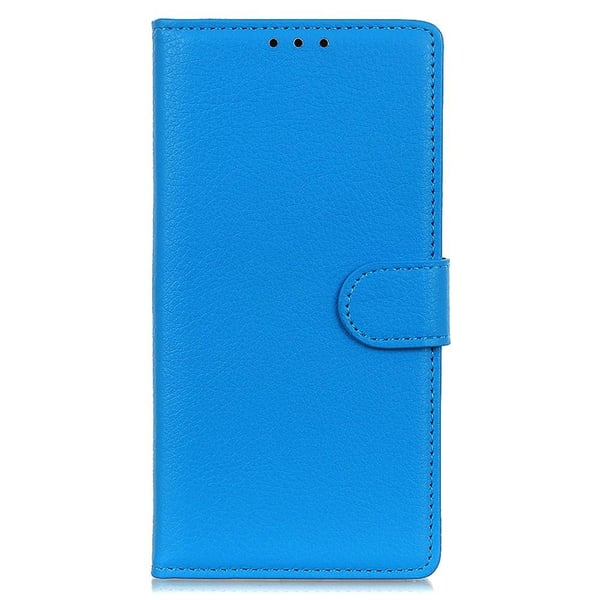 SKALO Samsung A14 4G/5G Litchi Flip Cover - Blå