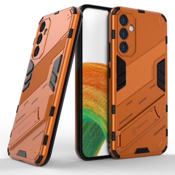 SKALO Samsung A34 5G Hybrid BIBERCAS Cover - Orange