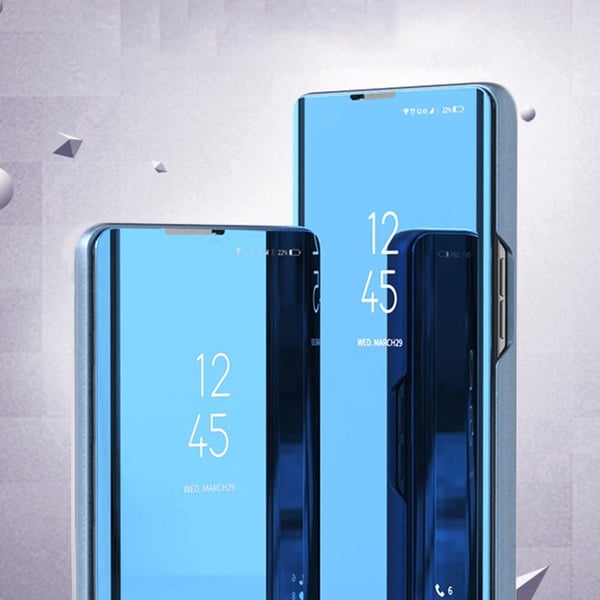 SKALO Samsung A34 5G Clear View Mirror Etui - Sort