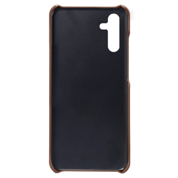 SKALO Samsung A54 5G PU-læder Kortholder Cover - Mørkebrun
