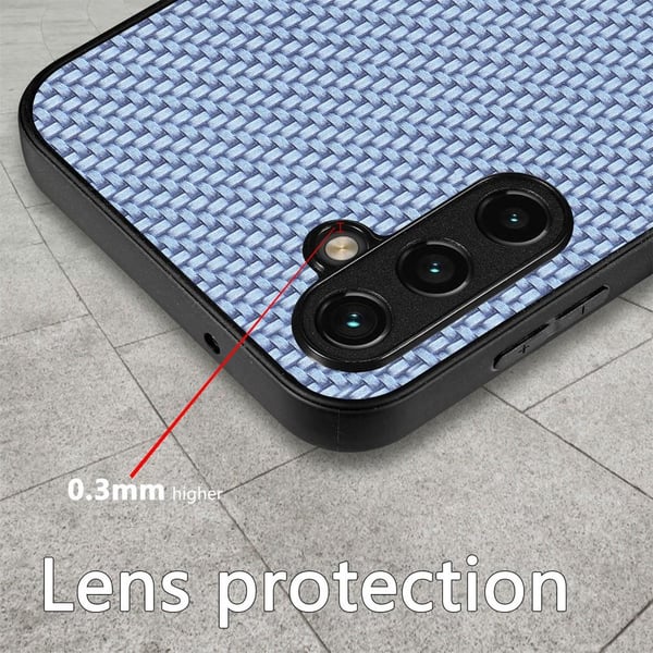 SKALO Samsung A54 5G Carbon Fiber TPU cover - Khaki