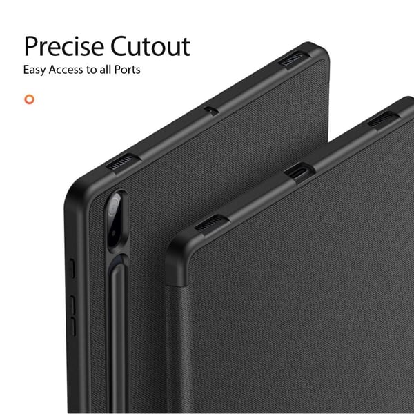 DUX DUCIS Samsung Tab S7+/S7 FE/S8+ DOMO Series Trifold Flip Cover - Sort