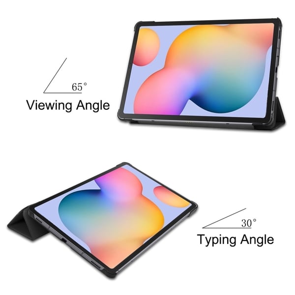 SKALO Samsung Tab S6 Lite Trifold Flip Cover - Sort
