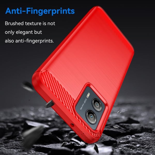 SKALO Motorola Moto G53 5G Armor Carbon Stødsikker TPU-cover