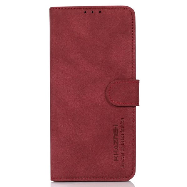 SKALO Motorola Moto G73 5G KHAZNEH Pungetui i PU-læder - Rød