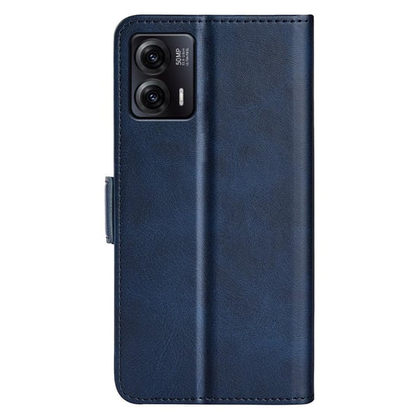 SKALO Motorola Moto G73 5G Premium Wallet Flip Cover - Blå