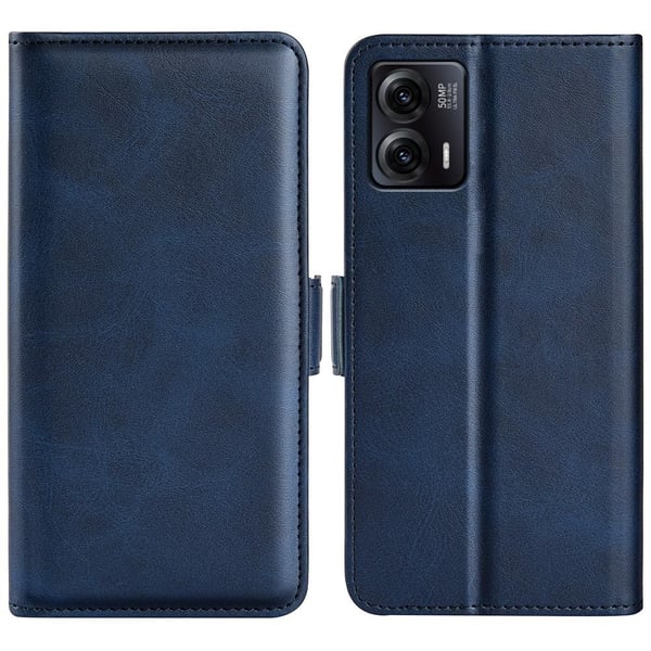 SKALO Motorola Moto G73 5G Premium Wallet Flip Cover - Blå