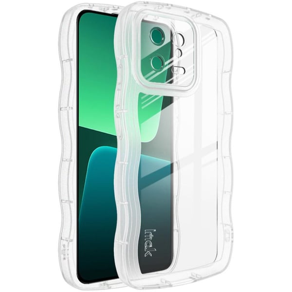 IMAK Xiaomi 13 5G Ekstra stærk Wave TPU-cover - Gennemsigtig