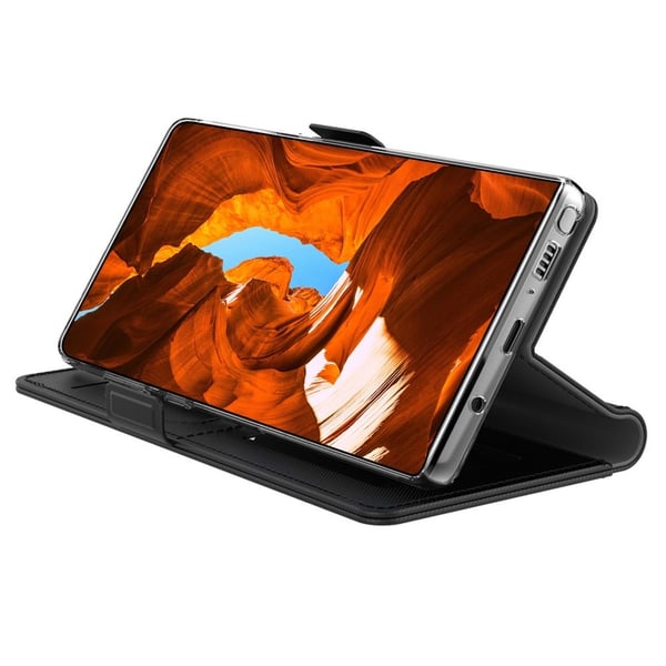 SKALO Xiaomi 13 5G Kortholder Mirror Flip Cover - Sort