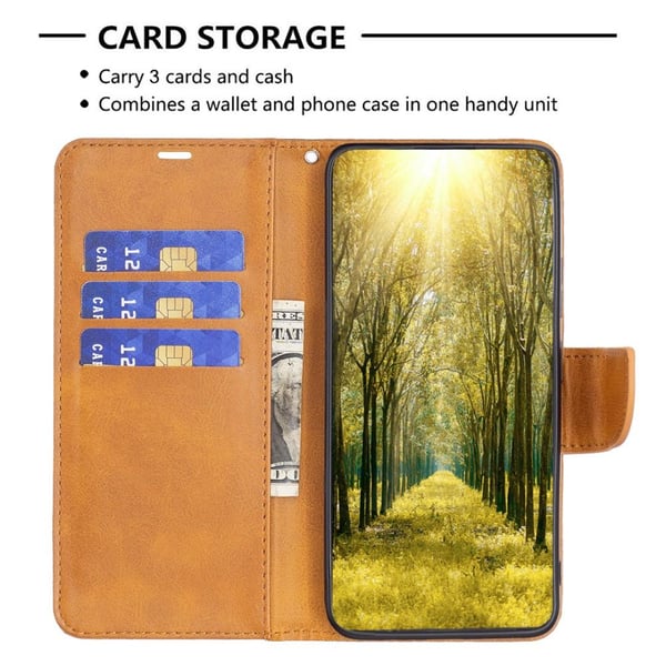 SKALO Xiaomi 13 Lite Lompakkokotelo PU-nahkaa - Keltainen