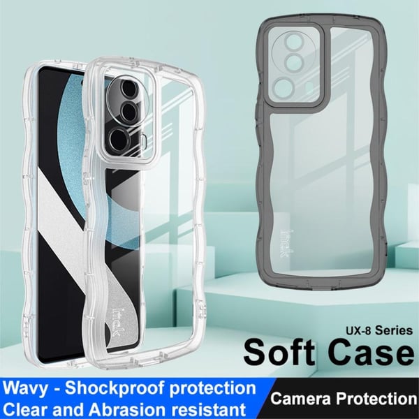 IMAK Xiaomi 13 Lite Ekstra stærk Wave TPU-cover - Sort