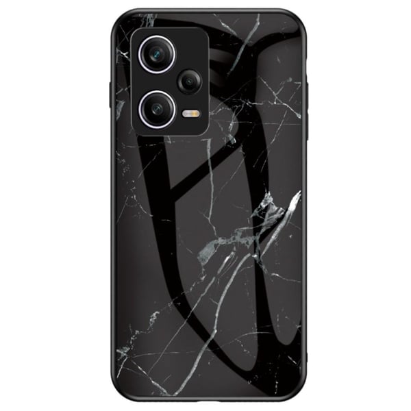 SKALO Xiaomi Redmi Note 12 Pro 5G Marmor hærdet glas TPU Cover - #1