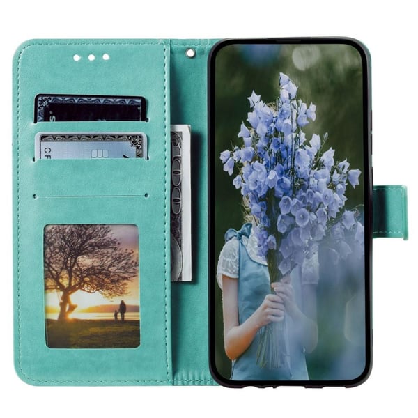 SKALO Xiaomi Redmi Note 12 Pro 5G Mandala Flip Cover - Turkis