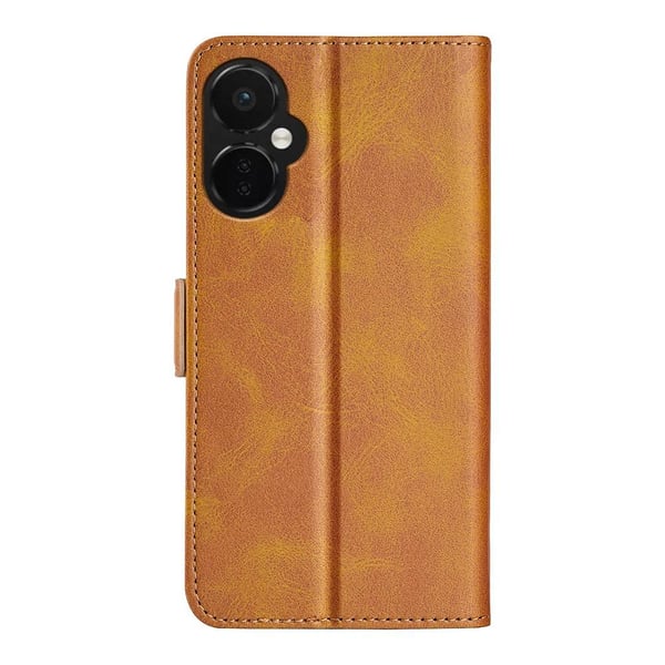 SKALO OnePlus Nord CE 3 Lite 5G Premium Wallet Flip Cover - Lys brun