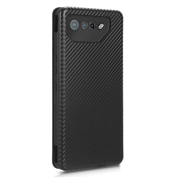 SKALO Asus ROG Phone 7 5G Carbon Fiber Pungetui - Sort