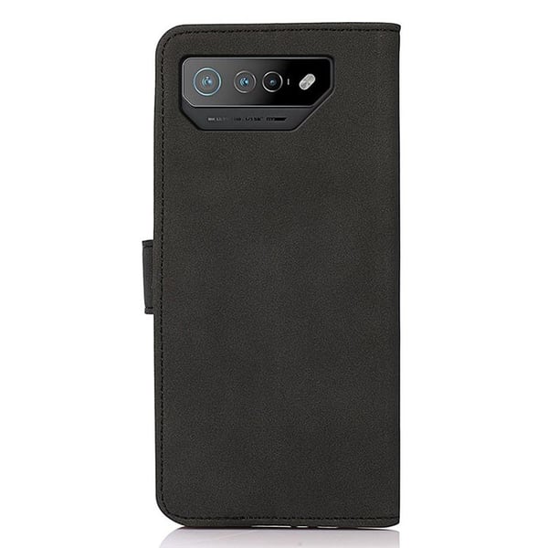 SKALO Asus ROG Phone 7 5G KHAZNEH Pungetui i PU-læder - Sort