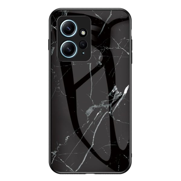 SKALO Xiaomi Redmi Note 12 4G Marmor hærdet glas TPU Cover - #4