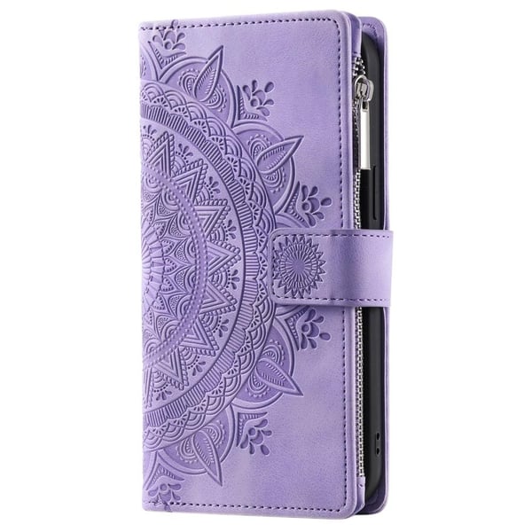 SKALO Xiaomi Redmi Note 12 4G Big Wallet Mandala Pungetaske - Lilla