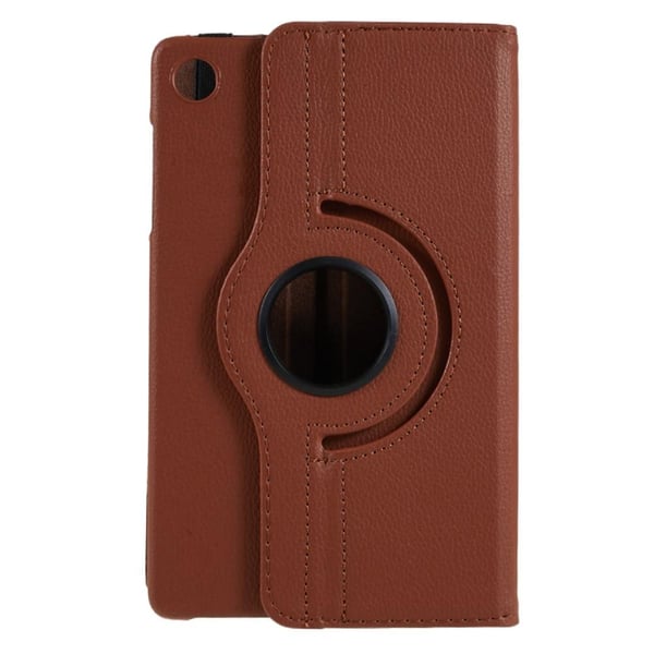 SKALO Lenovo Tab M8 Gen 4 360 Litchi Flip Cover - Brun