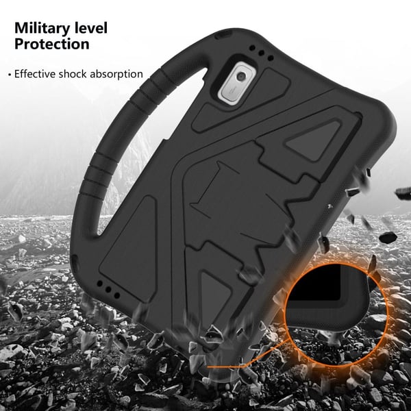 SKALO Lenovo Tab M9 Lapsikuori kahvalla ja jalustalla - Musta