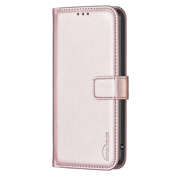 Google Pixel 7a BINFEN COLOR Præget Flip Cover - Rosa guld
