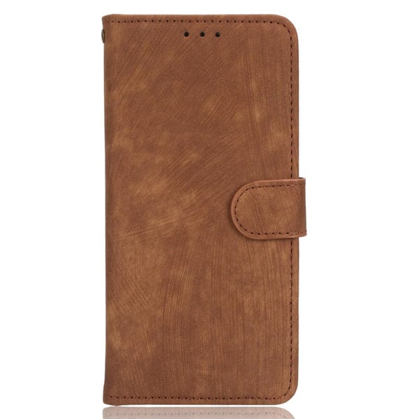 SKALO Xiaomi Redmi Note 12 5G Lompakkokotelo PU-nahkaa - Ruskea
