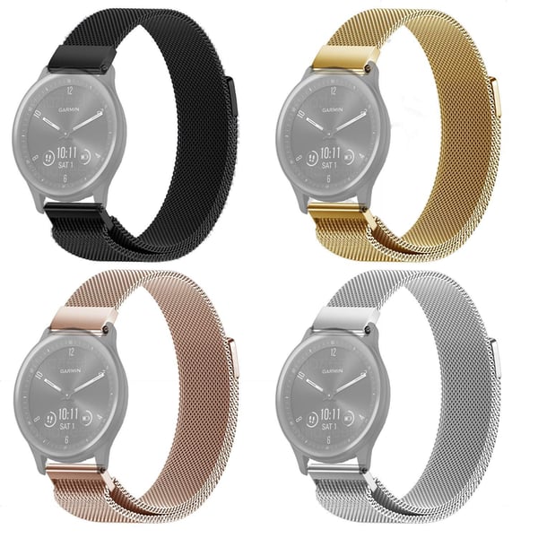 SKALO Milanese Loop til Garmin Vivomove Sport/Style/Luxe