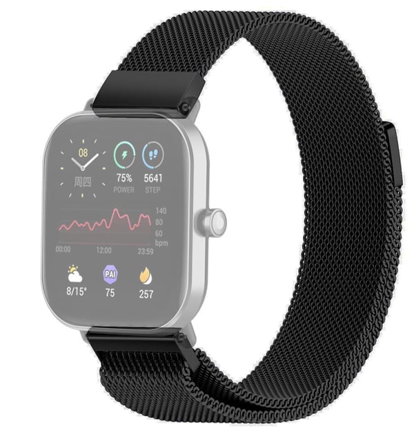 SKALO Milanese Loop til Amazfit Bip/Bip U/Bip U Pro/Bip S