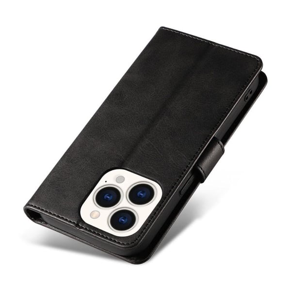 SKALO iPhone 15 Plus Premium Wallet Flip Cover - Lys brun