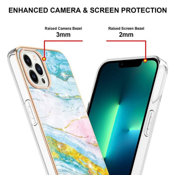 SKALO iPhone 15 Pro Max Marmor TPU-cover - #6