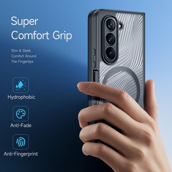 DUX DUCIS Samsung Z Fold5 Aimo Series Magnetic Ring Cover - Sort