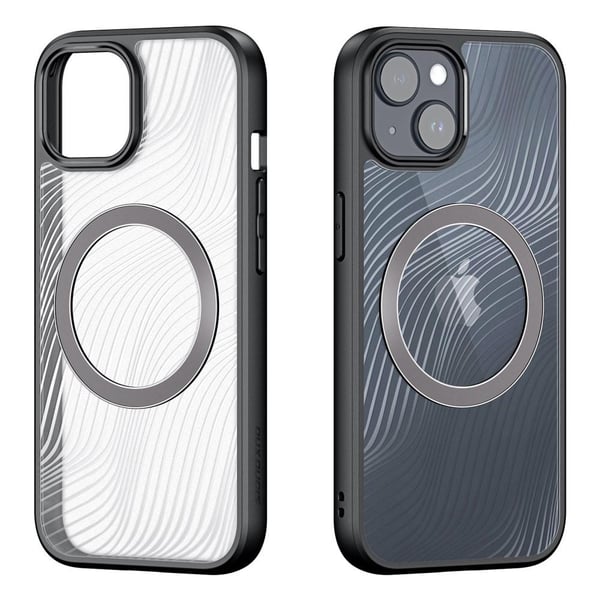 DUX DUCIS iPhone 15 Plus Aimo Series Magnetic Ring Suojakuori - Musta