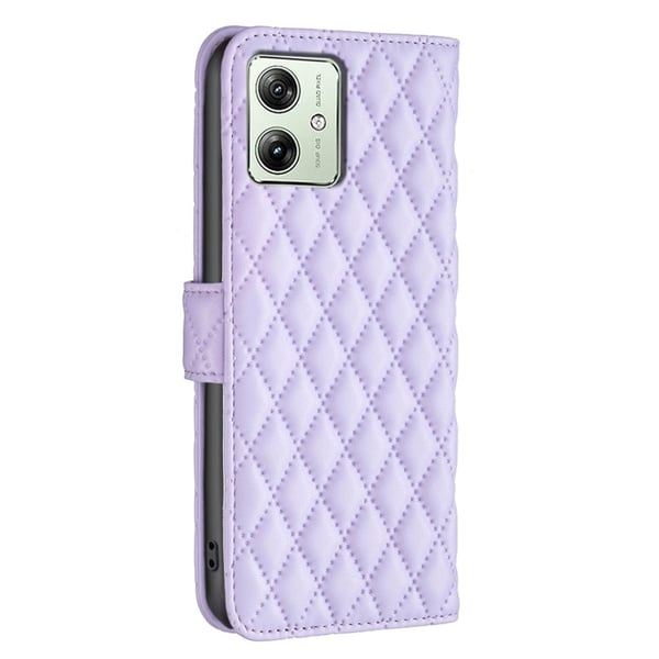 SKALO Motorola Moto G54 5G BINFEN COLOR Quiltet Pung - Lilla