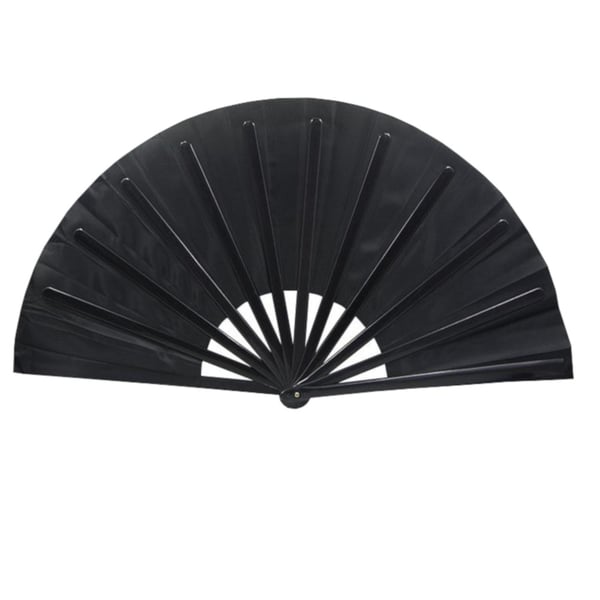 Vifte - Ensfarget - Ekstra stor 33 cm - Kino - Plastbase - Flere fargevalg