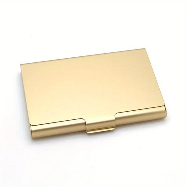 Glat aluminiumskortholder - Stor - Pung - Flere farvemuligheder