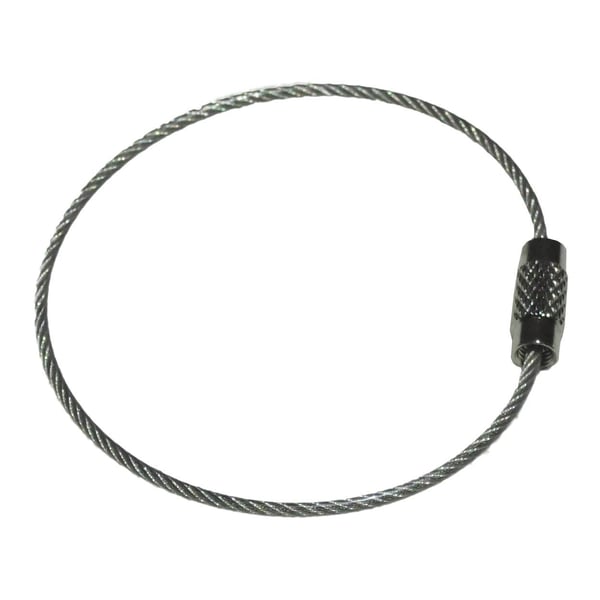Nøkkelring ståltråd - Sølv - 50mm - 1.5mm - Familiepakke - 5stk