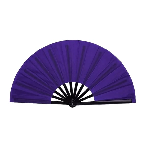 Lilla vifte - Ensfarvet - Ekstra stor 33 cm - Teater - Plastikbase