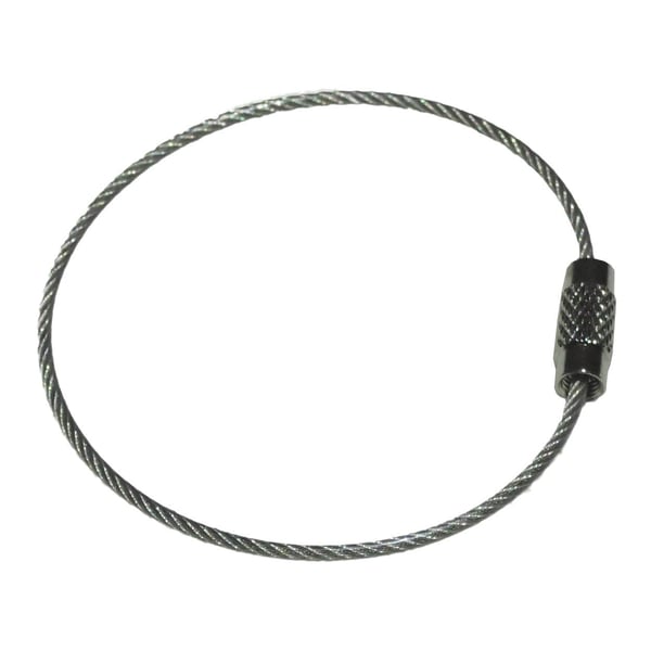 Nøkkelring ståltråd - Sølv - 50mm - 1.5mm - Dobbelpakning