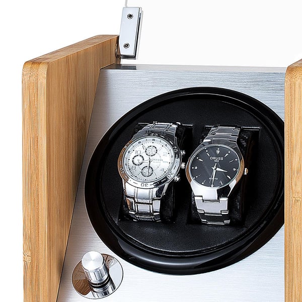 Watch winder för  2-klockor i bambu