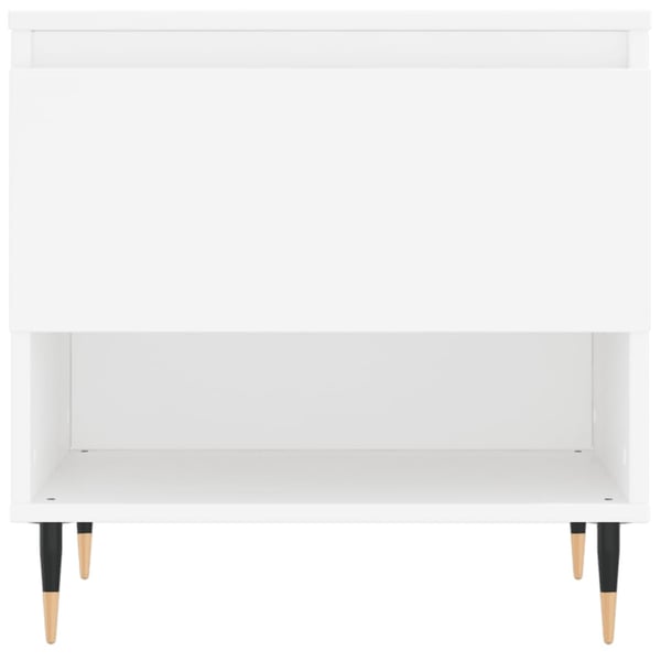 vidaXL Salongbord 2 stk hvit 50x46x50 cm konstruert tre