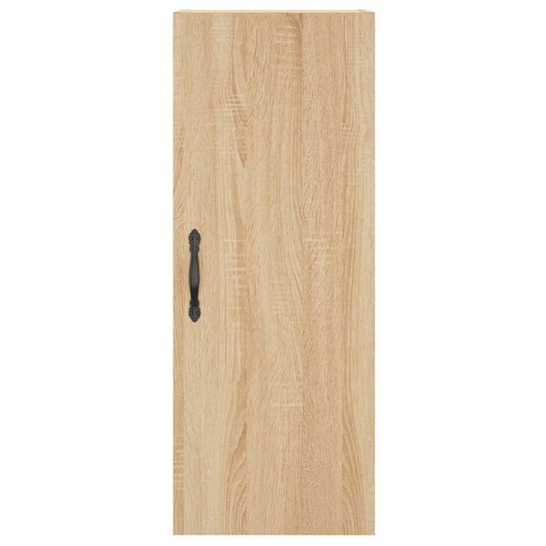 vidaXL Highboard sonoma eik 34,5x34x180 cm konstruert tre