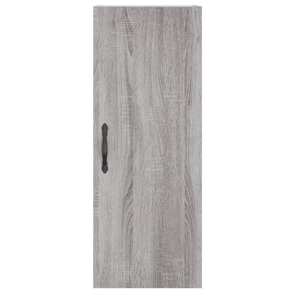 vidaXL Veggmontert skap grå sonoma 34,5x34x90 cm konstruert tre