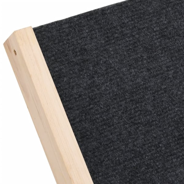 vidaXL Hunderampe grå 70x35 cm heltre gran