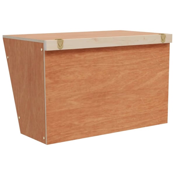 vidaXL kaninfoderautomat 37x18,5x23 cm massivt fyrretræ
